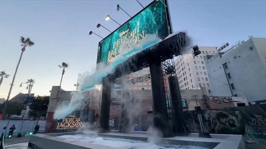 Percy Jackson 4D Pop-up Billboard