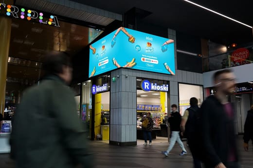 Mall of Tripla Pasila Corner Screen