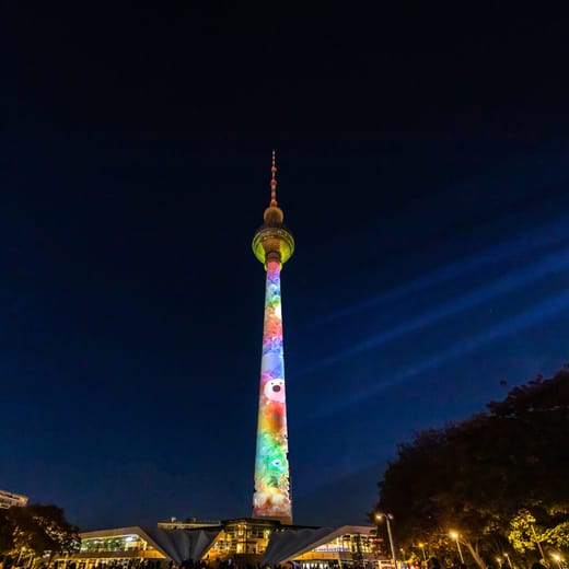 Video Mapping at Berlin TV Tower