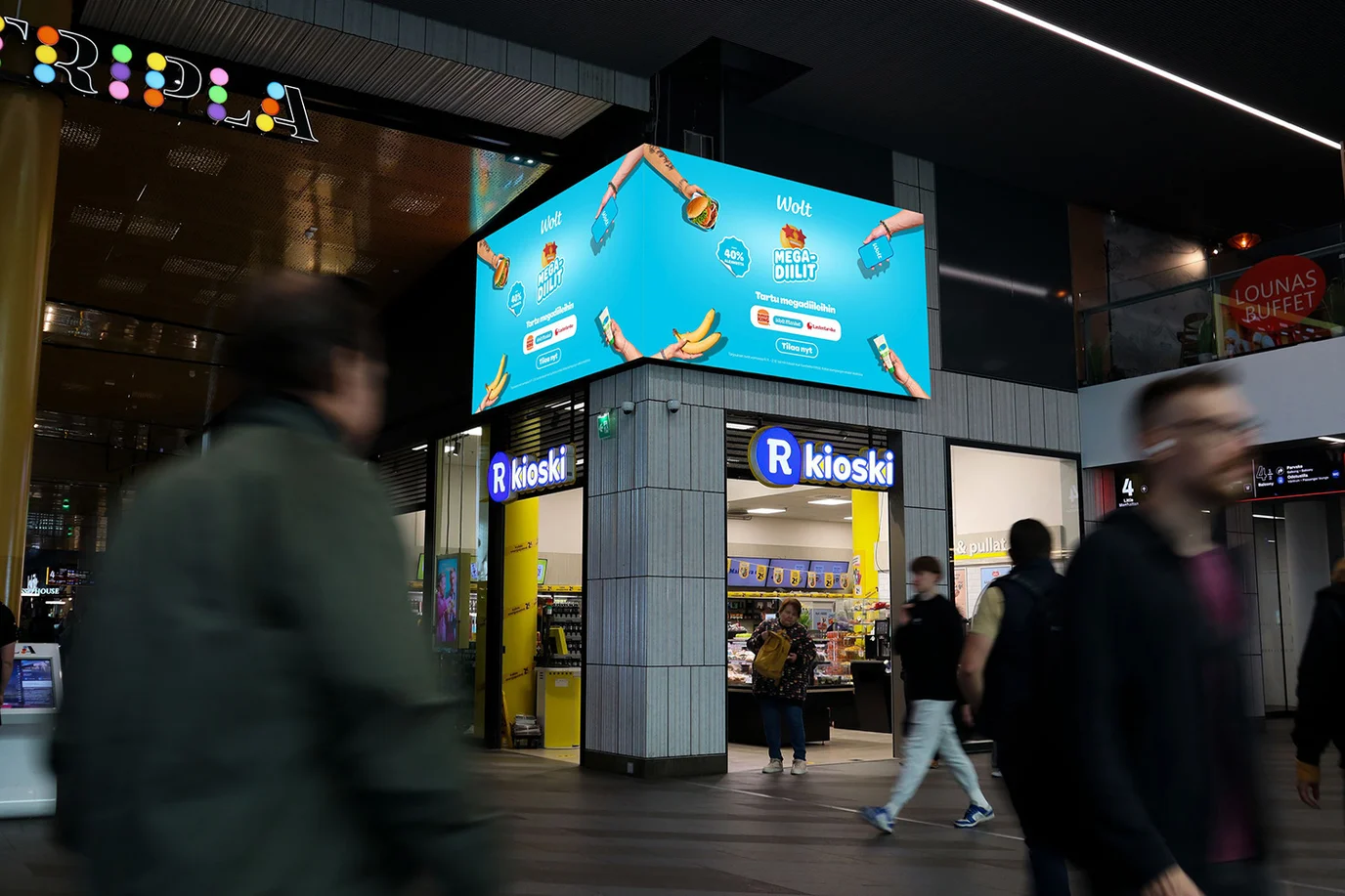 Mall of Tripla Pasila Corner Screen